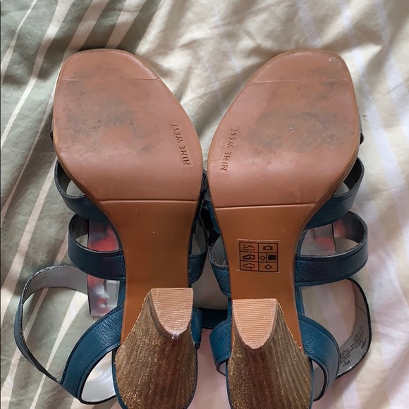 Nine West Gaulla sandal (denim blue colour) - Picture 3 of 4